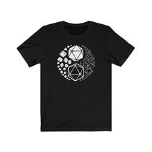 Load image into Gallery viewer, Yin Yang Polyhedral Dice - DND T-Shirt