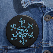 Load image into Gallery viewer, Dice Snowflake - Pin Button