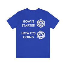 Load image into Gallery viewer, How it started How it&#39;s going - DND T-Shirt