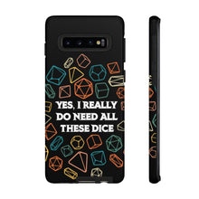 Load image into Gallery viewer, Yes I Really Do Need All These Dice Retro - Tough Phone Case (iPhone, Samsung, Pixel)