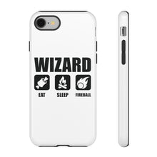 Load image into Gallery viewer, WIZARD Eat Sleep Fireball - iPhone &amp; Samsung Tough Cases