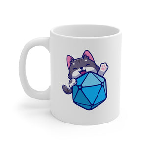 Kitty D20 - Double Sided Mug