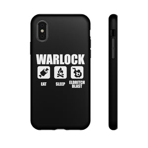 WARLOCK Eat Sleep Eldritch Blast - iPhone & Samsung Tough Cases