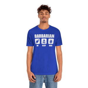 BARBARIAN Eat Sleep Rage - DND T-Shirt