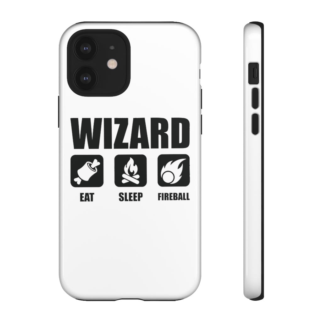 WIZARD Eat Sleep Fireball - iPhone & Samsung Tough Cases