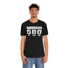 Load image into Gallery viewer, BARBARIAN Eat Sleep Rage - DND T-Shirt