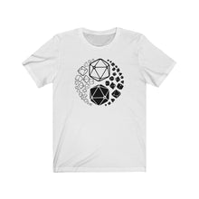 Load image into Gallery viewer, Yin Yang Polyhedral Dice - DND T-Shirt