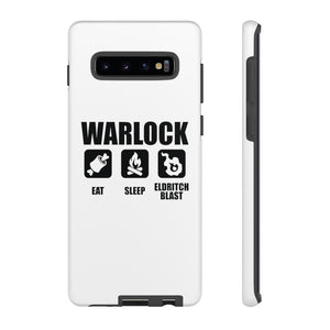 WARLOCK Eat Sleep Eldritch Blast - iPhone & Samsung Tough Cases