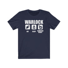 Load image into Gallery viewer, WARLOCK Eat Sleep Eldritch Blast - DND T-Shirt