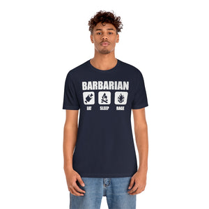 BARBARIAN Eat Sleep Rage - DND T-Shirt