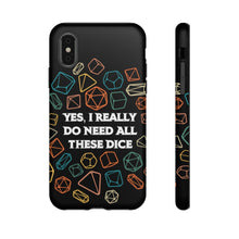 Load image into Gallery viewer, Yes I Really Do Need All These Dice Retro - Tough Phone Case (iPhone, Samsung, Pixel)