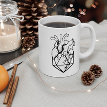Load image into Gallery viewer, D20 Heart B/W - Double Sided Mug