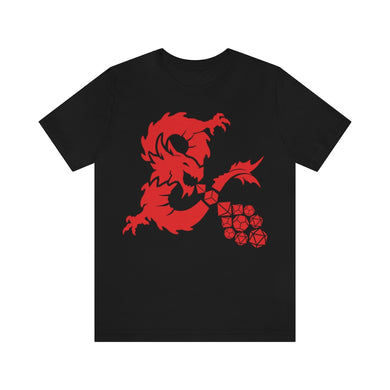 Ancient Dragon Red Dice- DND T-Shirt