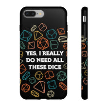 Load image into Gallery viewer, Yes I Really Do Need All These Dice Retro - Tough Phone Case (iPhone, Samsung, Pixel)