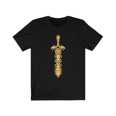 Gold Dragon Dice Sword - DND T-Shirt